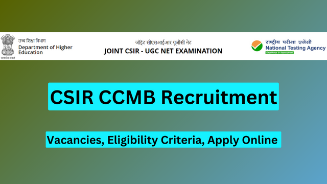 CSIR CCMB Notification