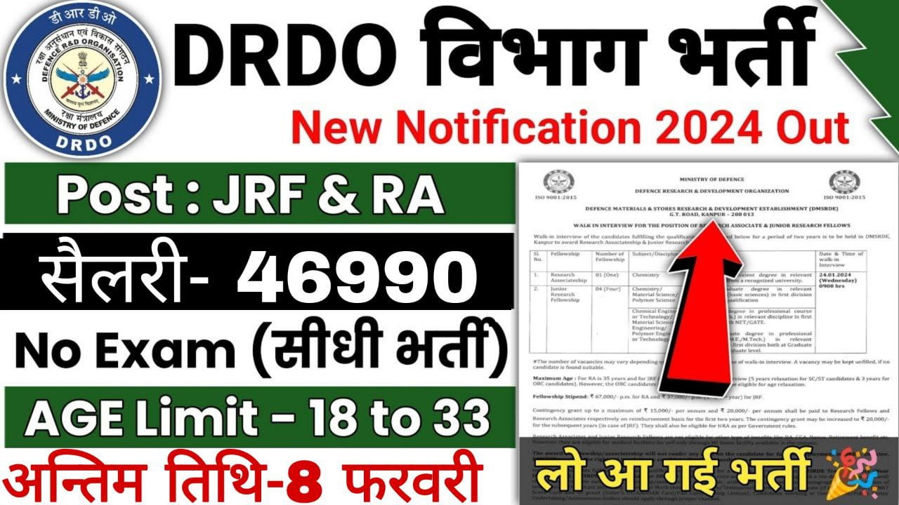 DRDO Vacancy 2024