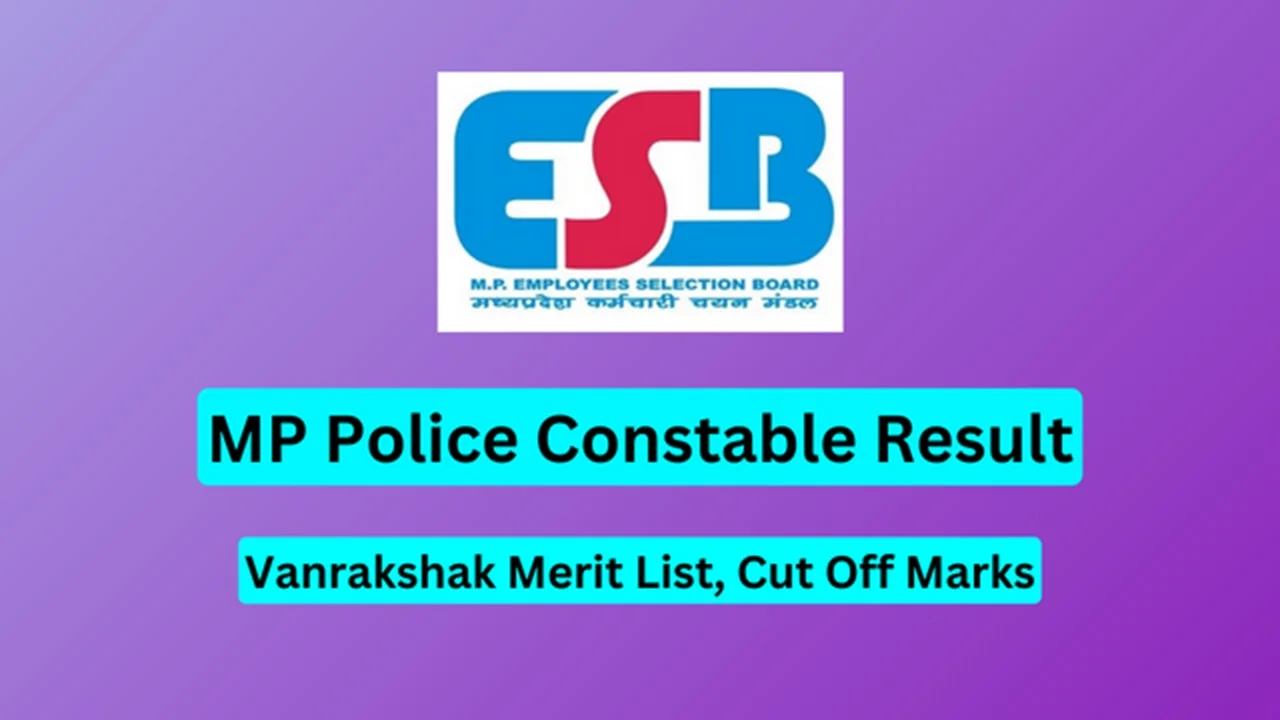 MP Police Constable Result 2023 Link