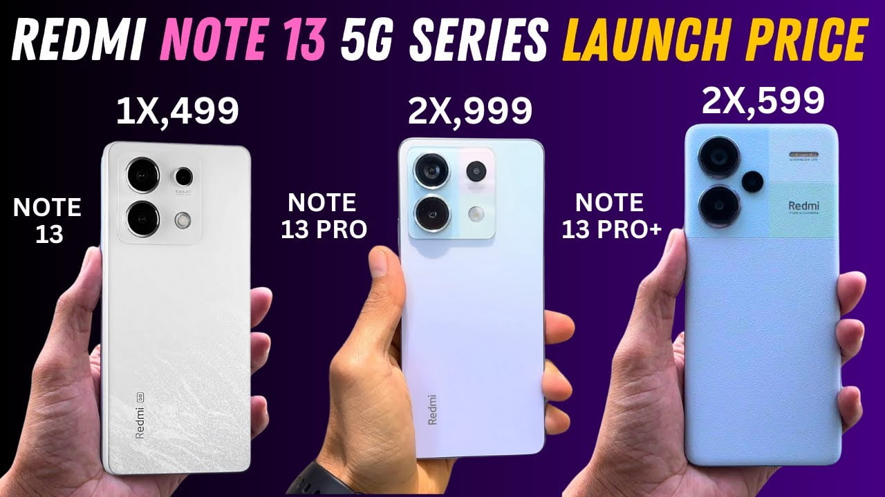 Redmi Note 13 series comparison